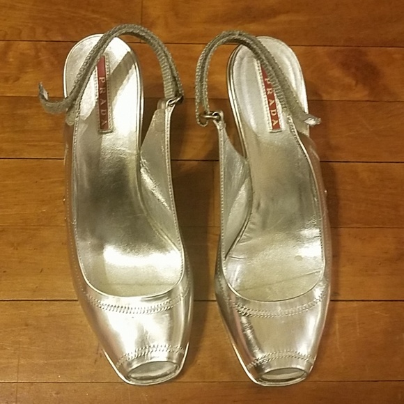 Prada Silver wedge - Picture 1 of 3